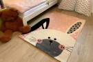 Kusový koberec Kiddo F0131 pink - králíček růžový