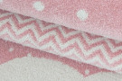 Kusový koberec Bambi 820 pink - růžové mráčky