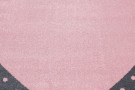 Kusový koberec Bambi 830 pink - růžové srdíčko