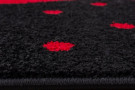 Kusový koberec Bambi 830 red - červené srdíčko