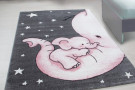 Kusový koberec Kids 560 pink - slůně růžové