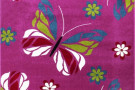 Kusový koberec Kids 410 - fialoví motýlci