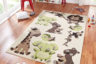Kusový koberec Bambini 102788 Grün Braun 140x200 cm