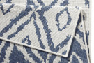 Kusový koberec Twin-Wendeteppiche 103137 blau creme