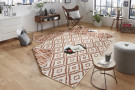 Kusový koberec Twin-Wendeteppiche 103135 terra creme