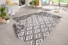 Kusový koberec Twin-Wendeteppiche 103134 schwarz creme