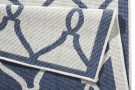 Kusový koberec Twin-Wendeteppiche 103123 blau creme