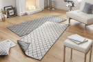 Kusový koberec Twin-Wendeteppiche 103118 grau creme