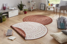 Kusový koberec Twin-Wendeteppiche 103110 terra creme kruh
