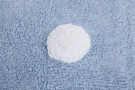 Ručně tkaný kusový koberec Polka Dots Blue-White