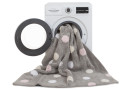 Ručně tkaný kusový koberec Tricolor Polka Dots Grey-Pink