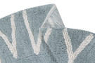 Ručně tkaný kusový koberec Round ABC Vintage Blue-Natural