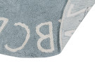 Ručně tkaný kusový koberec Round ABC Vintage Blue-Natural
