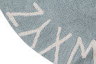 Ručně tkaný kusový koberec Round ABC Vintage Blue-Natural
