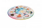 Dětský kusový koberec Juno 477 World Map kruh