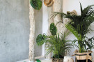 Ručně tkaný kusový koberec Monstera Leaf