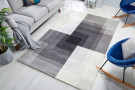 Kusový koberec Cadiz Plaza Abstract Grey/Black