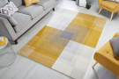 Kusový koberec Cadiz Plaza Abstract Grey/Ochre