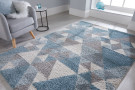 Kusový koberec Dakari Nuru Blue/Cream/Grey