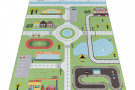 Dětský koberec Play 2902 green - autodráha
