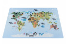 Dětský kusový koberec Play 2917 blue - mapa světa