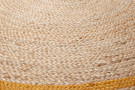 Kusový koberec Lunara Jute Circle Ochre