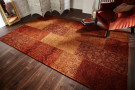 Kusový koberec Manhattan Patchwork Chenille Terracotta