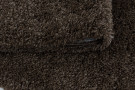 Kusový koberec Fluffy Shaggy 3500 brown kruh