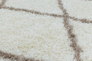 Kusový koberec Alvor Shaggy 3401 cream kruh