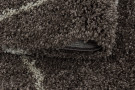 Kusový koberec Alvor Shaggy 3401 taupe kruh