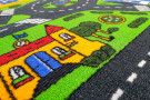 Dětský metrážový koberec City Life Svat - silnice