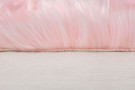 Kusový koberec Faux Fur Sheepskin Pink kruh