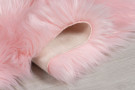 Kusový koberec Faux Fur Sheepskin Pink kruh