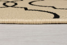 Kusový koberec Florence Alfresco Milan Beige/Black kruh