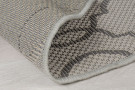 Kusový koberec Florence Alfresco Milan Grey/Black kruh