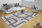 Dětský kusový koberec Flatweave Kids Rugs 104875 Cream/Black