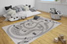 Dětský kusový koberec Flatweave Kids Rugs 104880 Cream/Black