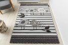 Dětský kusový koberec Petit Birds grey