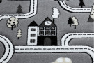 Dětský kusový koberec Petit Town streets grey