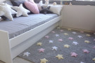 Pro zvířata: Pratelný koberec Tricolor Stars Grey-Pink