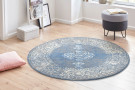 Kusový koberec Gloria 105516 Sky Blue kruh