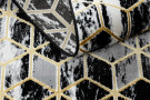 Běhoun Gloss 409A 82 3D cubes black/gold/grey