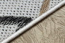 Kusový koberec Cooper Sisal Diamonds 22236 ecru/black – na ven i na doma