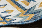 Kusový koberec Cooper Sisal Aztec 22218 ecru/navy – na ven i na doma