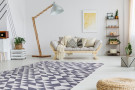 Kusový koberec Sion Sisal Triangles 22373 ecru/blue-pink – na ven i na doma