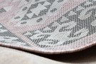 Kusový koberec Sion Sisal Aztec 3007 pink/ecru – na ven i na doma