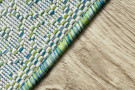 Kusový koberec Sion Sisal Aztec 22184 green/blue/ecru – na ven i na doma