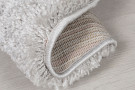 Kusový koberec Shaggy Teddy Grey kruh