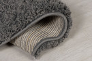 Kusový koberec Shaggy Teddy Charcoal kruh