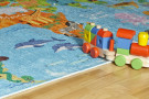 Dětský kusový koberec Torino kids 233 WORLD MAP